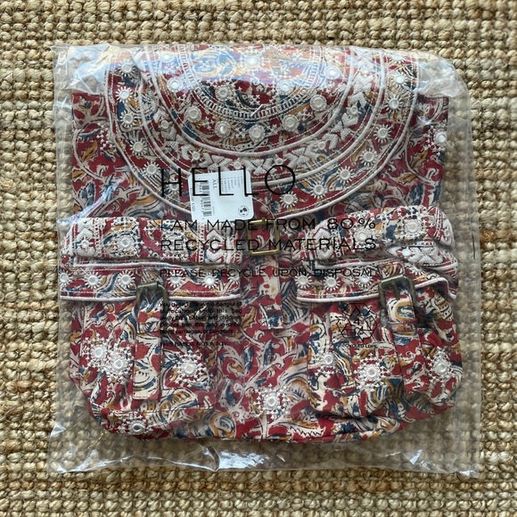 NEW Free People Mia Mirrored Backpack - Picture 6 of 13